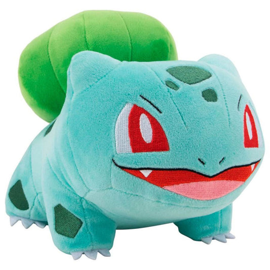 Pokémon Bisasam / Bulbasaur Plüschfigur – 20 cm, weiches Polyester, offizielles Lizenzprodukt.