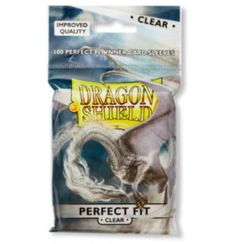 Dragon Shield – Perfect Fit Sleeves (Clear, 100 Stück, Standardgröße)