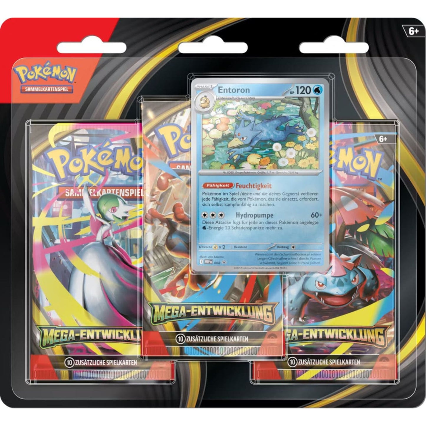 Pokémon – Mega-Entwicklung 3er Booster-Blister Entoron (Deutsch)