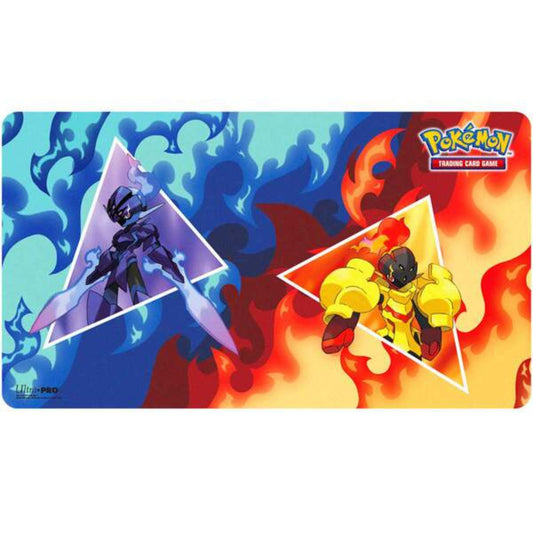 Pokémon Crimanzo & Azugladis / Armarouge & Ceruledge Spielmatte – Premium-Playmat 60×34 cm mit rutschfester Unterseite.