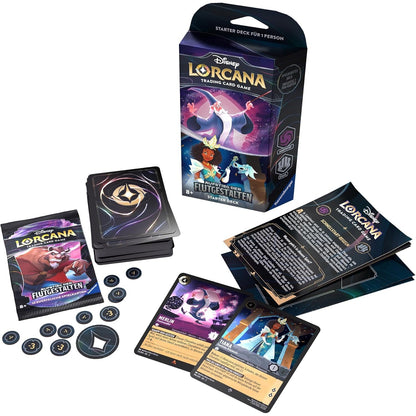 Disney Lorcana Aufstieg der Flutgestalten Amethyst & Stahl Starter Deck Deutsch