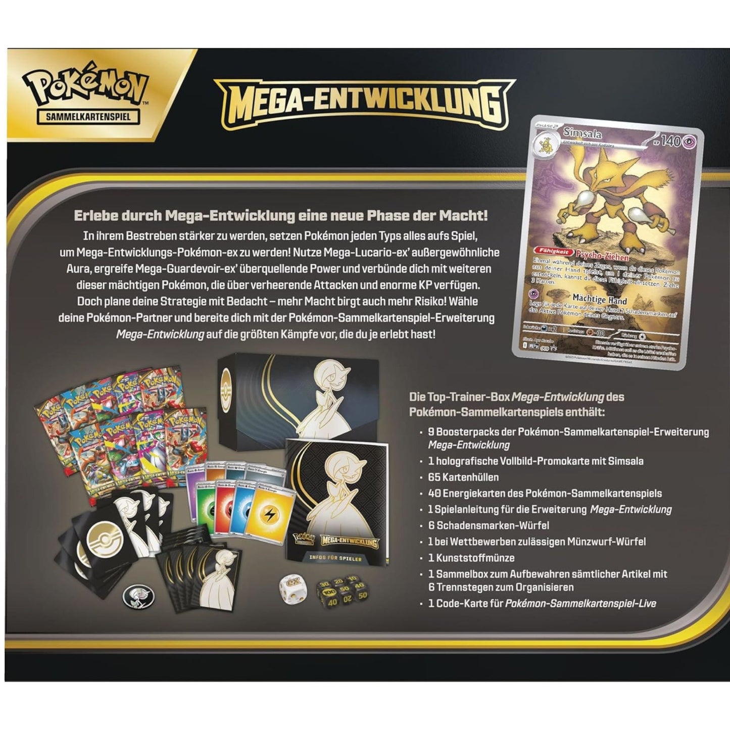 Pokémon – Mega-Entwicklung Top-Trainer-Box Guardevoir (Deutsch)