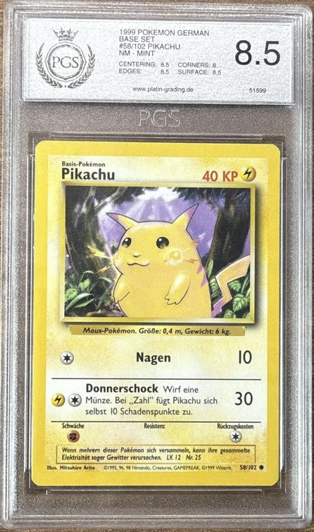 Pikachu – Base Set (Deutsch) – PGS 8.5