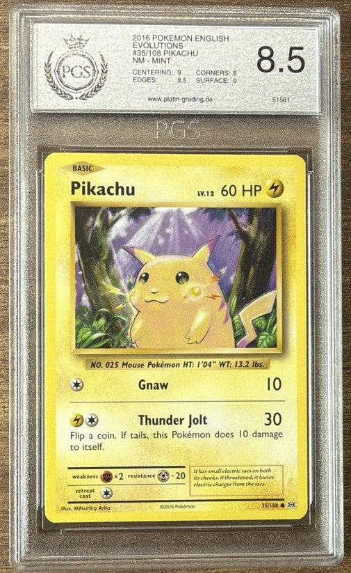 Pikachu – Evolutions (Englisch) – PGS 8.5