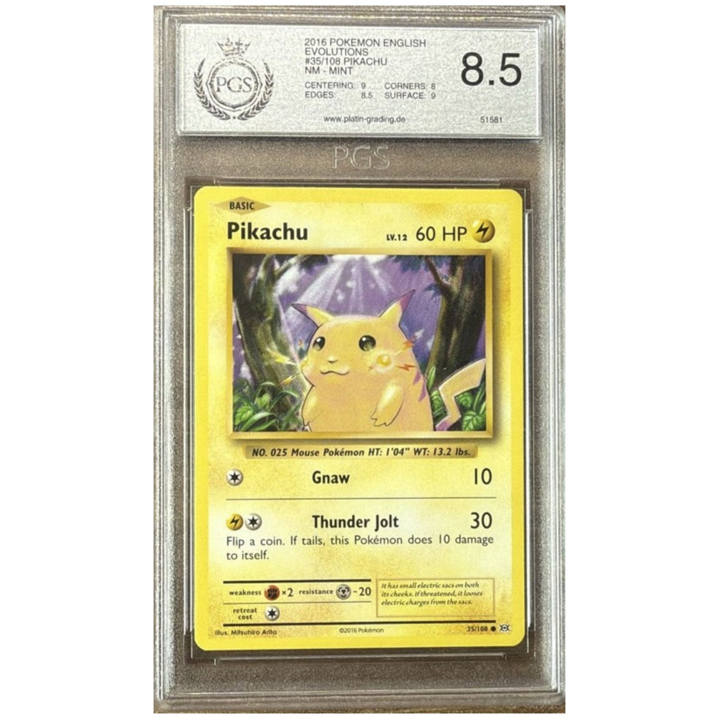 Pikachu – Evolutions (Englisch) – PGS 8.5