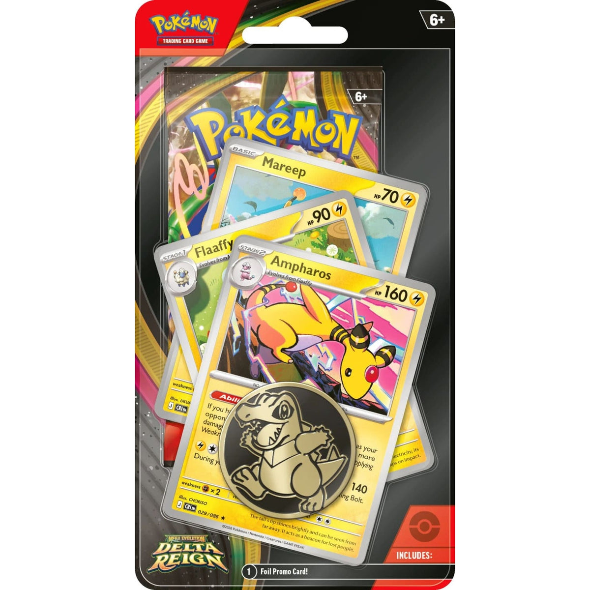 Pokémon Delta-Herrschaft Premium-Checklane-Blister Ampharos (Abbildung: englische Version)