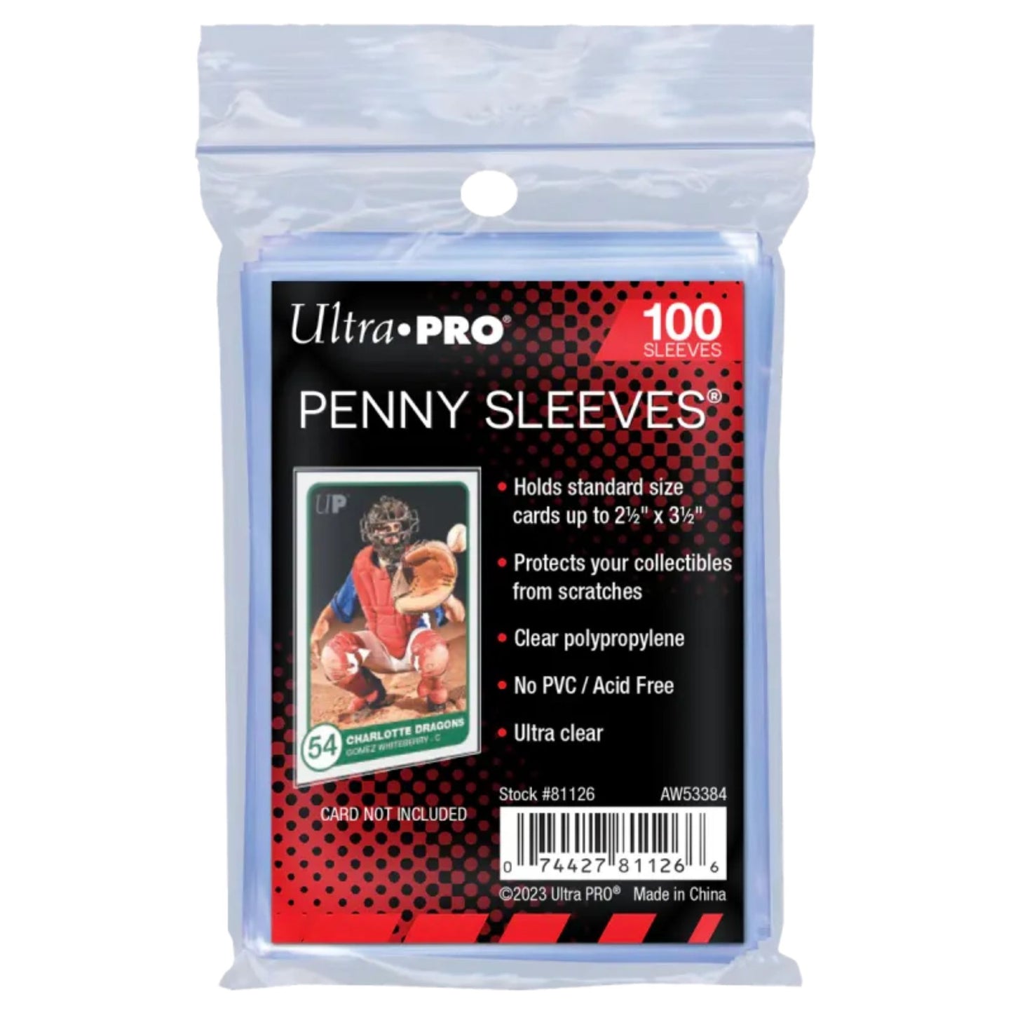 Ultra Pro Soft Sleeves – 100er Packung, transparente Standardhüllen für Sammelkarten, säurefrei und PVC-frei.